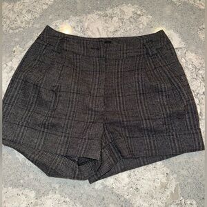 Forever 21 Black and Gray Checkered Shorts